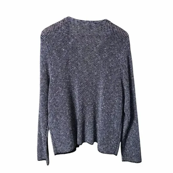 Eileen Fisher Organic Melange Linen Grain Jacket Size XL - Picture 7 of 11